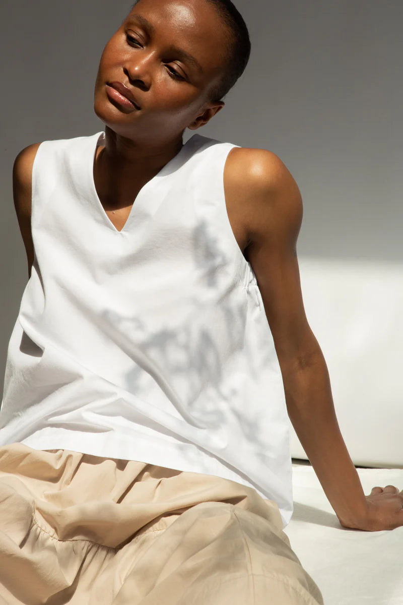 Azure Organic Cotton Poplin Top