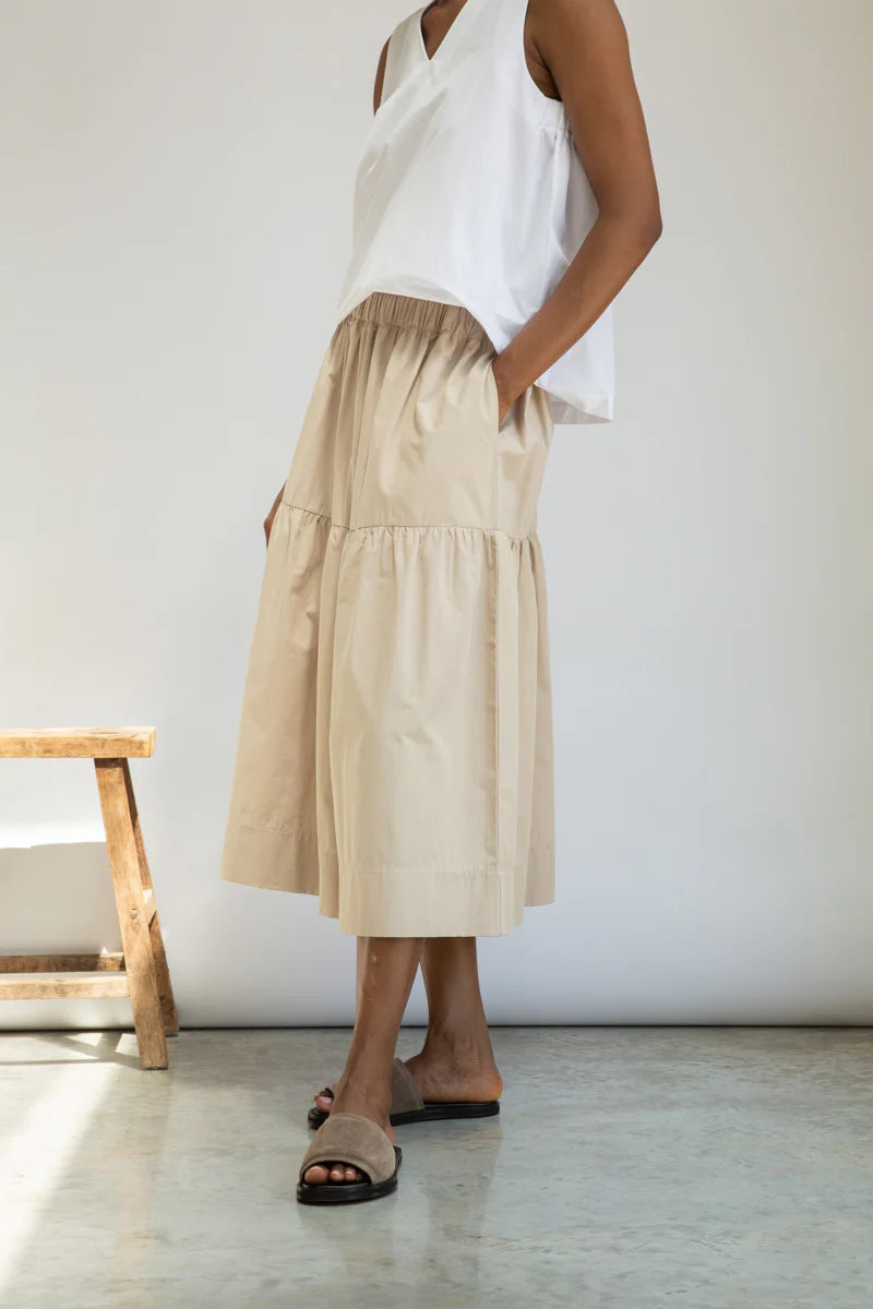 Cecilia Organic Cotton Poplin Skirt
