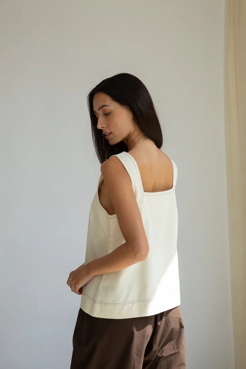 Jess-Leigh Organic Cotton Denim Vest