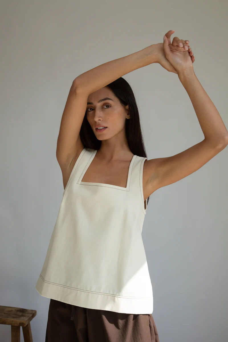 Jess-Leigh Organic Cotton Denim Vest