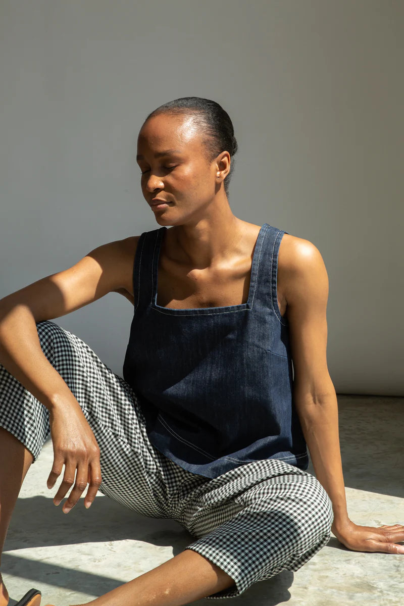 Jess-Leigh Organic Cotton Denim Vest