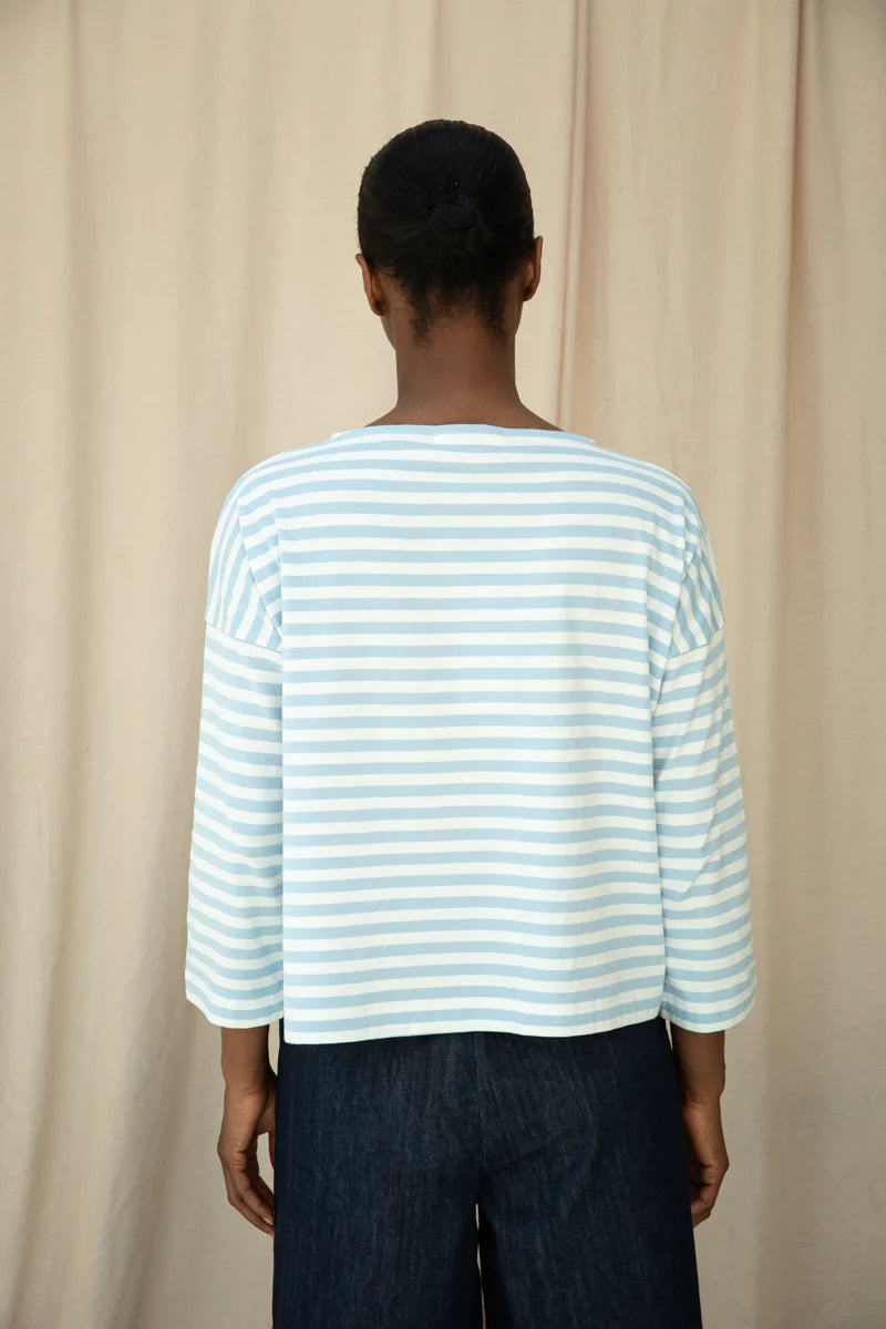 Leia Sue Organic Cotton Jersey Stripe Top