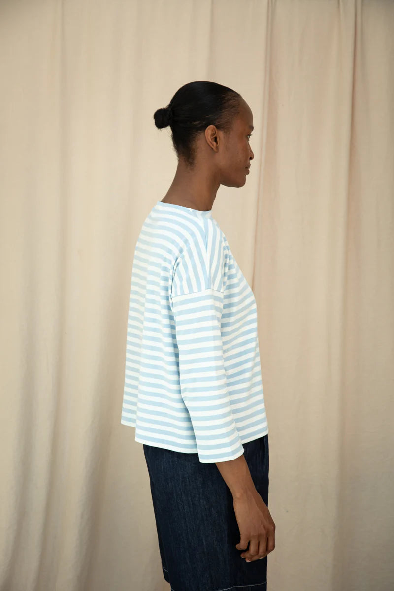 Leia Sue Organic Cotton Jersey Stripe Top