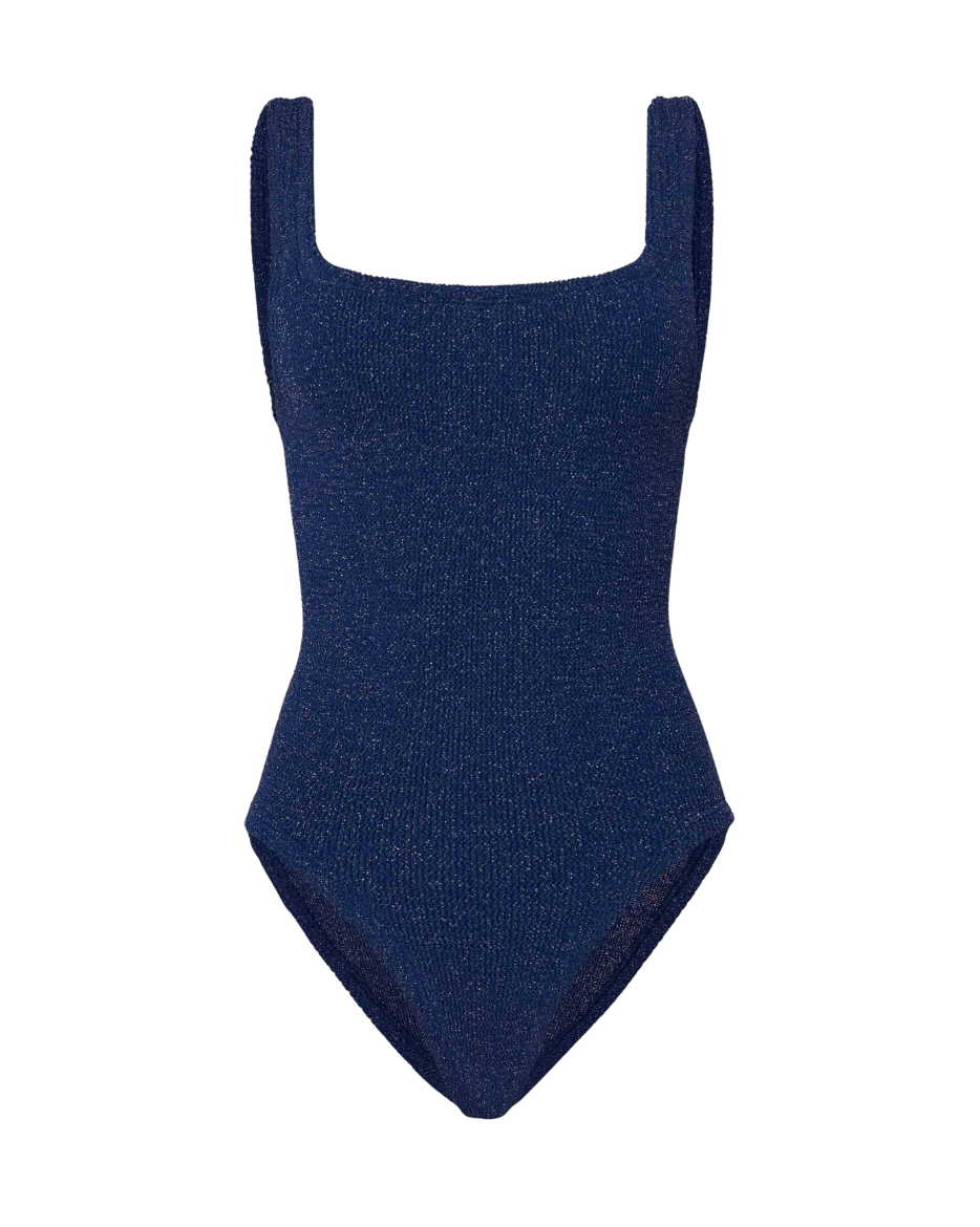 Square Neck Swim Lurex