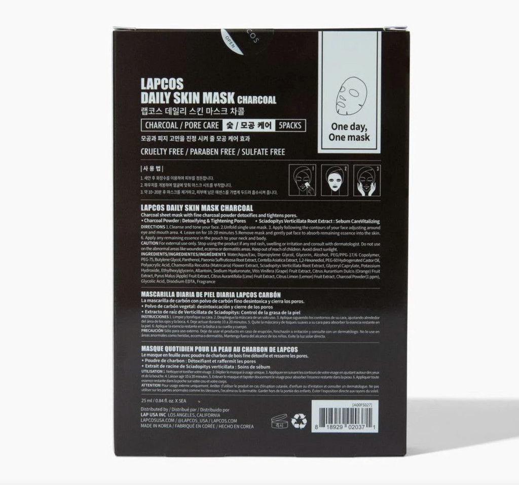Daily Charcoal Sheet Mask - Skin Detox