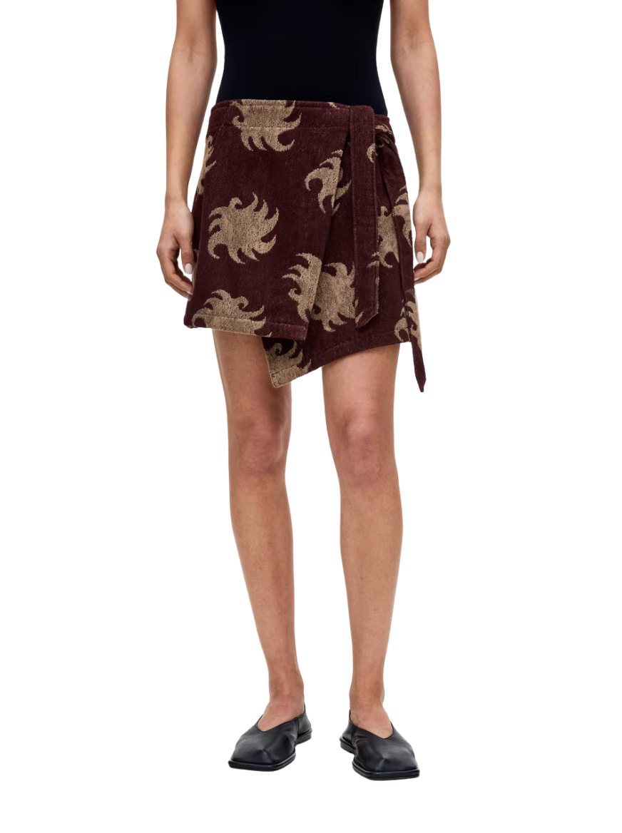Mocha Ember Cove Wrap Skirt