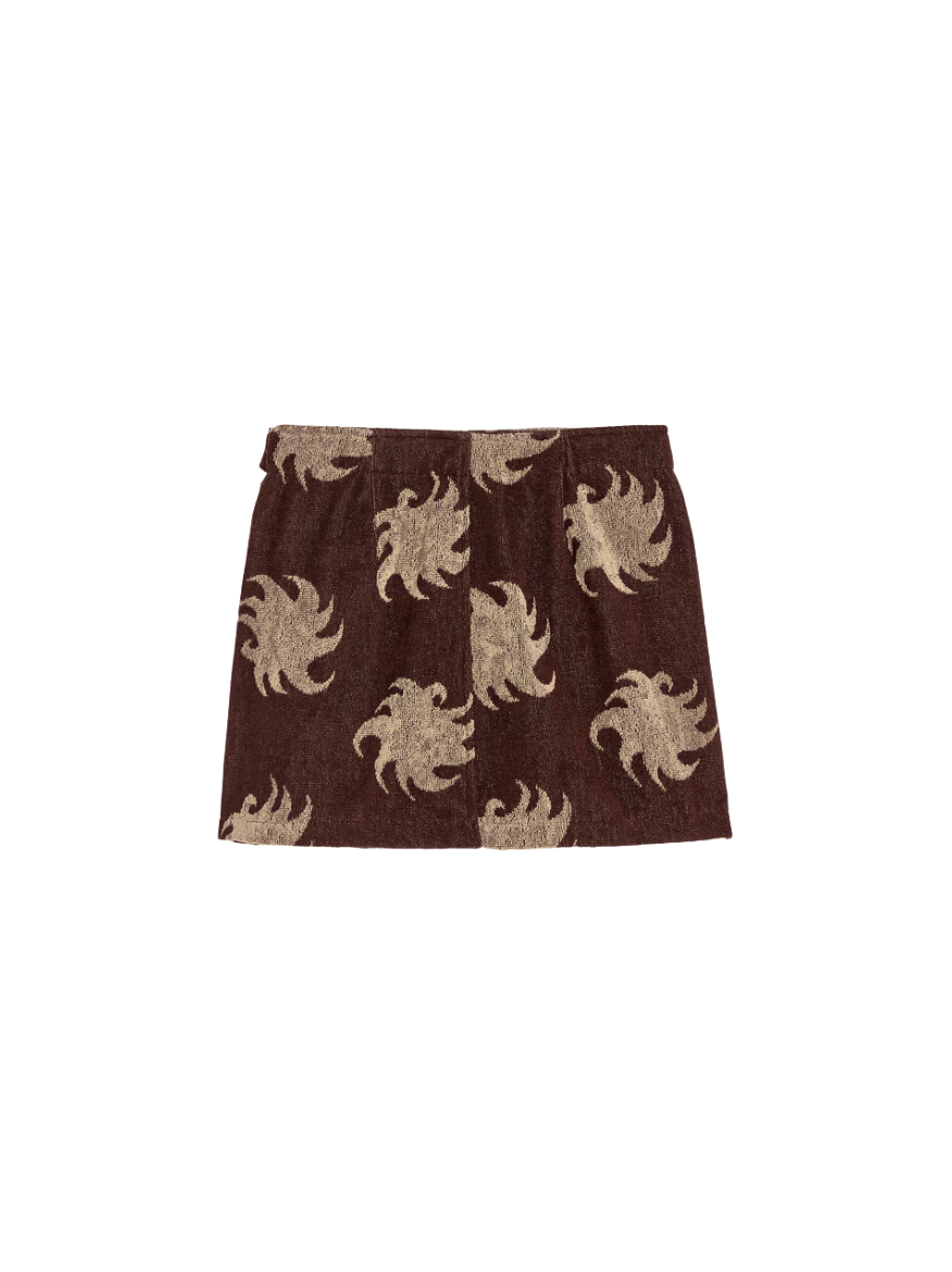Mocha Ember Cove Wrap Skirt