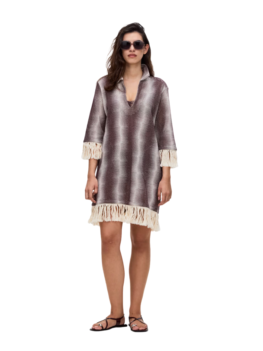 Merlot Echo Aya Net Dress