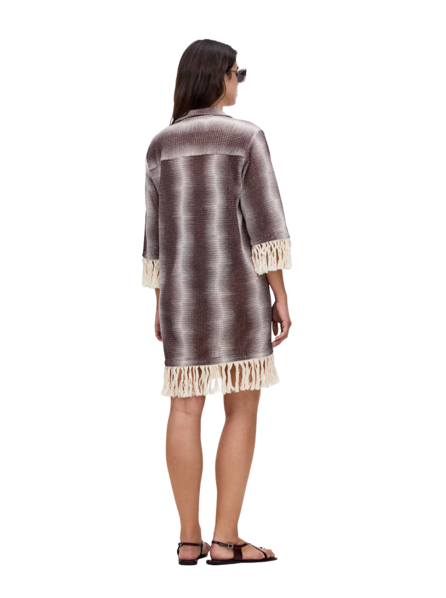 Merlot Echo Aya Net Dress