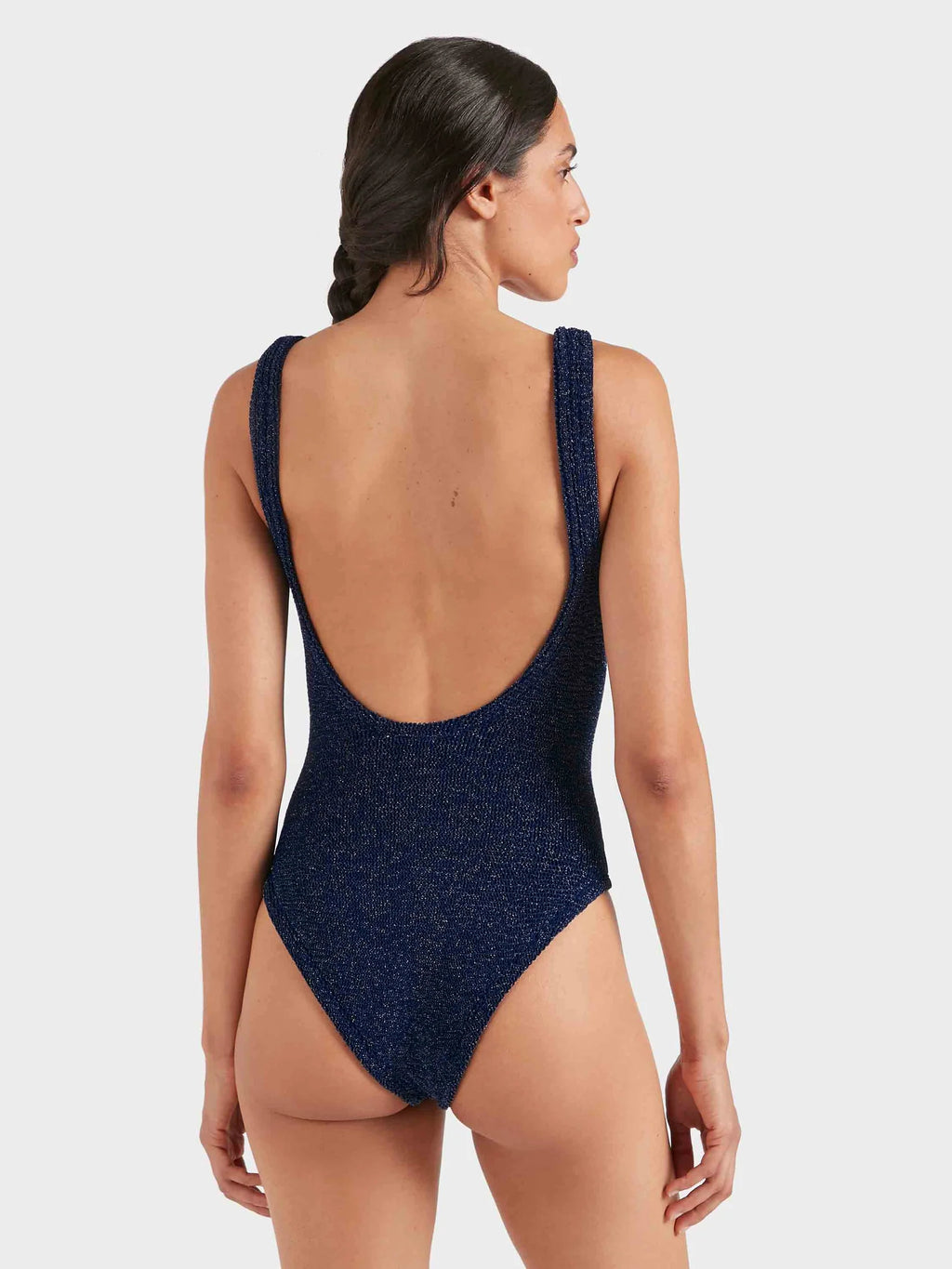 Square Neck Swim Lurex
