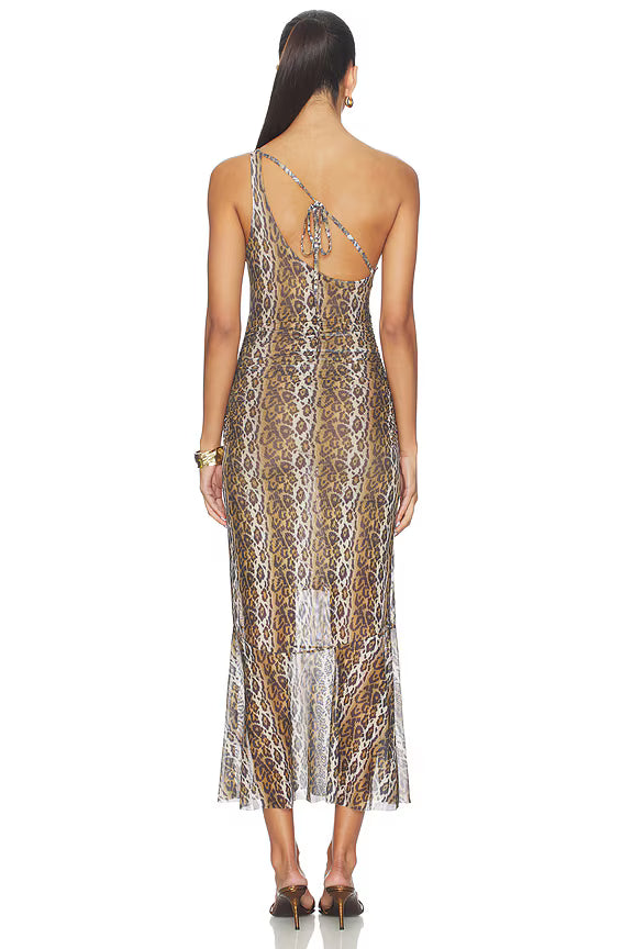 Leopard Asymmetric Dress