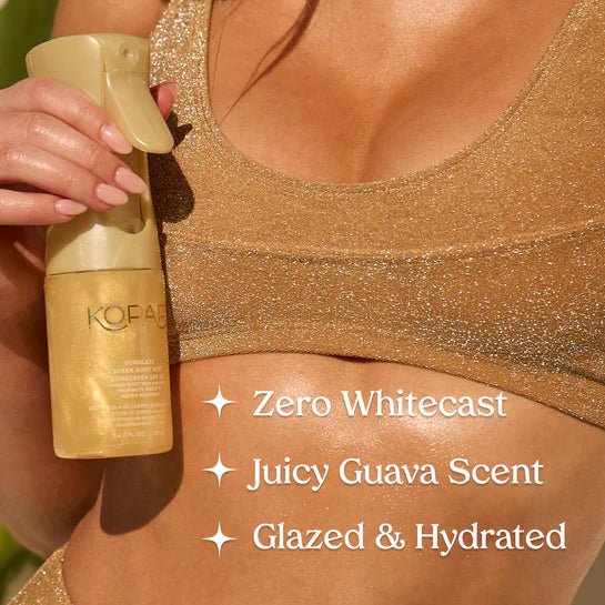 Golden Sunglaze Sheer Body Mist Sunscreen SPF 50