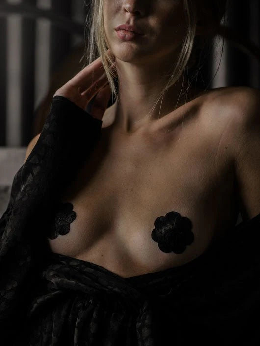 Flor Encaje Negra