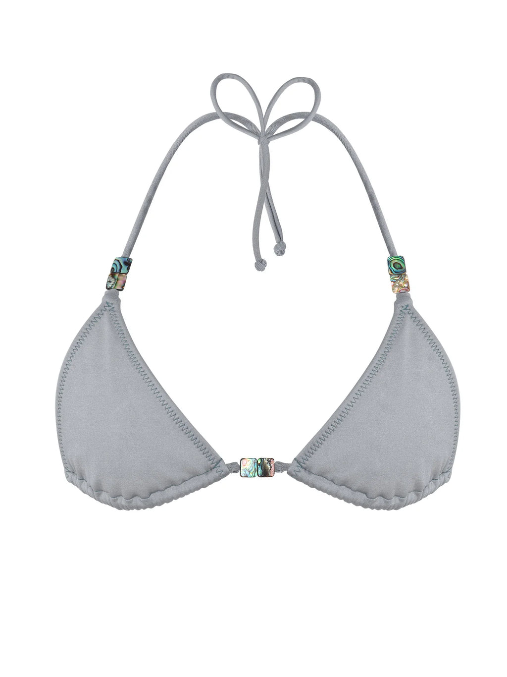 Creta Abalone Silver Bikini Top